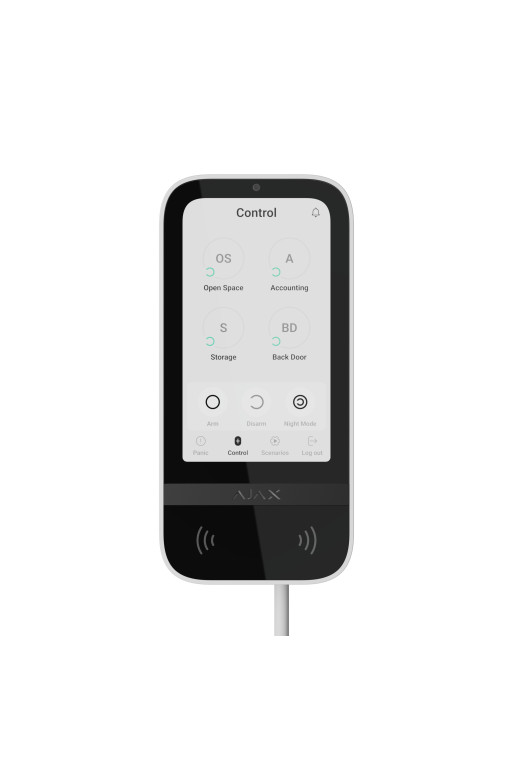 Ajax Superior KeyPad TouchScreen Fibra ASP white